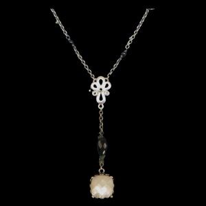 Pandora RARE!!!! Elegant Sincerity Mother Pearl Sterling Necklace 590318MP48